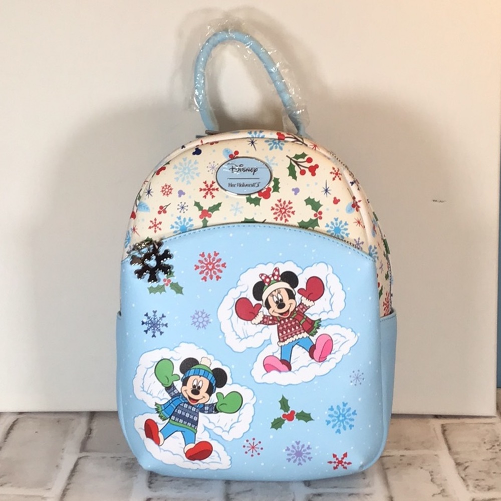 Disney Mickey Minnie Christmas backpack NEW